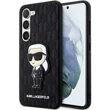 Заредете изображение във визуализатора на галерията – Karl Lagerfeld KLHCS23SSAKLHKPK S23 S911 hardcase black/black Saffiano Monogram Ikonik
