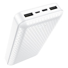 Заредете изображение във визуализатора на галерията – Borofone Power Bank 20000mAh BJ3A Minimalist - 2xUSB - white
