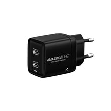 Заредете изображение във визуализатора на галерията – Amazing Thing Wall charger Speed Pro EUPD40WBK - 2xType C - PD 40W 3A black
