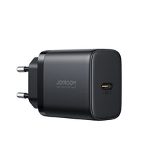 Заредете изображение във визуализатора на галерията – Joyroom JR-TCF11 fast charger up to 25W + USB-C / USB-C cable 1m - black
