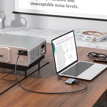 Заредете изображение във визуализатора на галерията – Hoco adapter hub typ c do hdtv+vga hb29

