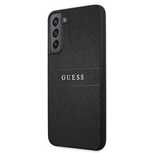 Заредете изображение във визуализатора на галерията – Guess GUHCS22MPSASBBK S22+ S906 czarny/black Saffiano Stripe
