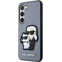 Заредете изображение във визуализатора на галерията – Karl Lagerfeld KLHCS23SSANKCPG S23 S911 hardcase grey/grey Saffiano Karl &amp; Choupette
