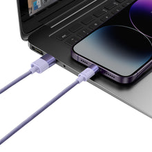 Заредете изображение във визуализатора на галерията – Baseus StarSpeed 3in1 cable USB-A - Micro-USB / Lightning / USB-C 3.5A 1.2m purple

