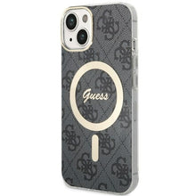 Заредете изображение във визуализатора на галерията – Original Case GUESS hardcase 4G MagSafe GUHMP14MH4STK for Iphone 14 Plus black
