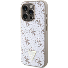 Заредете изображение във визуализатора на галерията – Original Case GUESS hardcase 4G Triangle Metal Logo GUHCP15XPG4GPH for Iphone 15 Pro Max white
