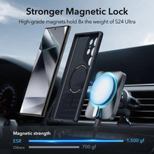 Заредете изображение във визуализатора на галерията – ESR Classic Hybrid Halolock case for Samsung Galaxy S24 Ultra - transparent and black
