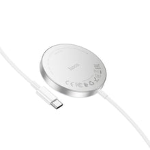 Заредете изображение във визуализатора на галерията – HOCO wireless charger compatybile with MagSafe 15W Quick CW53 silver
