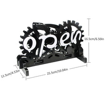 Заредете изображение във визуализатора на галерията – Mechanical open-closed signboard black

