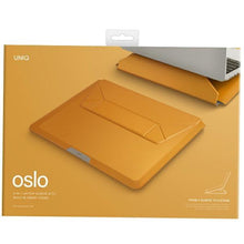 Заредете изображение във визуализатора на галерията – Uniq Oslo laptop sleeve case 14" mustard/mustard
