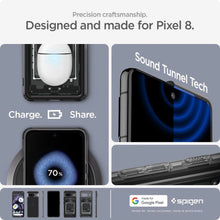 Заредете изображение във визуализатора на галерията – Spigen Ultra Hybrid case for Google Pixel 8 - dark gray (Zero One pattern)
