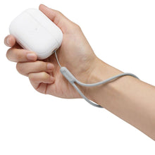 Заредете изображение във визуализатора на галерията – Spigen SILICONE FIT STRAP Apple AIRPODS PRO 1 / 2 WHITE/GREY
