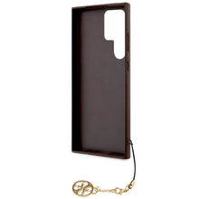 Заредете изображение във визуализатора на галерията – Guess GUHCS23LGF4GBR S23 Ultra S918 brown/brown hardcase 4G Charms Collection
