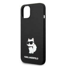 Заредете изображение във визуализатора на галерията – Karl Lagerfeld KLHMP14MSNCHBCK iPhone 14 Plus 6.7" hardcase black/black Silicone Choupette MagSafe
