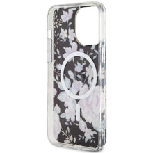 Заредете изображение във визуализатора на галерията – Original Case GUESS hardcase Flower MagSafe GUHMP14XHCFWSK for Iphone 14 Pro Max black
