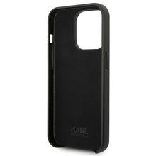 Заредете изображение във визуализатора на галерията – Karl Lagerfeld KLHCP14XFWHK iPhone 14 Pro Max 6,7" hardcase czarny/black Leather Perforated Logo
