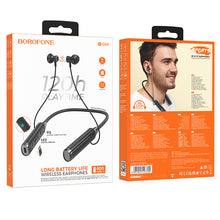 Заредете изображение във визуализатора на галерията – Borofone Sports earphones BE64 Perfect bluetooth black
