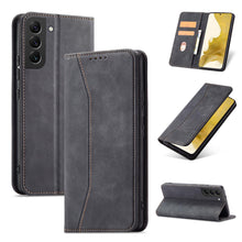 Заредете изображение във визуализатора на галерията – Magnet Fancy Case for Samsung Galaxy S23 Ultra flip cover wallet stand black
