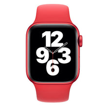 Заредете изображение във визуализатора на галерията – HOCO strap for Apple Watch 42/44/45/49mm Flexible silicone WA01 crimson cherry
