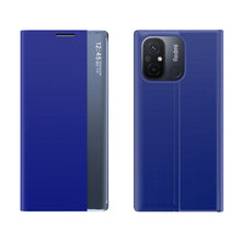 Заредете изображение във визуализатора на галерията – New Sleep Case Cover for Xiaomi Redmi 11A / Poco C55 / Redmi 12C Cover with Flip Stand Blue
