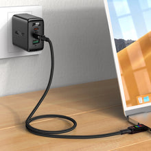 Заредете изображение във визуализатора на галерията – Acefast C7-03 USB-C USB-C 100W 1.2m cable with display - black
