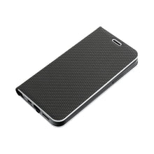 Заредете изображение във визуализатора на галерията – Forcell Luna carbon калъф тип книга - xiaomi 12 lite black
