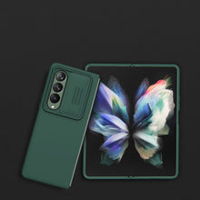 Заредете изображение във визуализатора на галерията – Nillkin CamShield Silky Silicone Case for Samsung Galaxy Z Fold 4 Silicone Cover with Camera Protector Green

