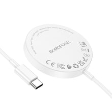 Заредете изображение във визуализатора на галерията – Borofone Wireless induction charger BQ23 Sufficient 15W white
