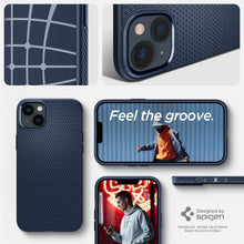 Заредете изображение във визуализатора на галерията – Spigen liquid air гръб за iphone 14 navy blue - TopMag
