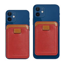 Заредете изображение във визуализатора на галерията – Dux Ducis Magnetic Leather Wallet magnetic wallet MagSafe for iPhone RFID blocker red
