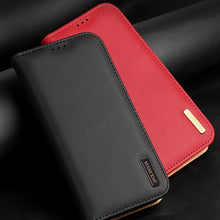 Заредете изображение във визуализатора на галерията – Dux Ducis Hivo case Samsung Galaxy S23+ flip cover wallet stand RFID blocking brown
