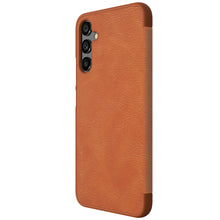 Заредете изображение във визуализатора на галерията – Nillkin Qin Leather Flip Wallet Case for Samsung Galaxy A34 5G | Brown
