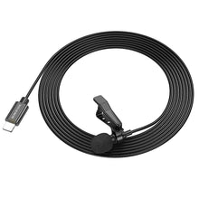 Заредете изображение във визуализатора на галерията – Borofone Lavalier microphone BFK11 Elegant Lightning black
