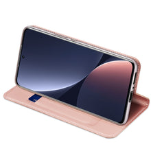 Заредете изображение във визуализатора на галерията – Dux Ducis Skin Pro Case Xiaomi 13 Pro Flip Card Wallet Stand Pink
