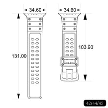 Заредете изображение във визуализатора на галерията – Strap Triple Protection strap for Apple Watch Ultra, SE, 8, 7, 6, 5, 4, 3, 2, 1 (49, 45, 44, 42 mm) bracelet bracelet navy blue
