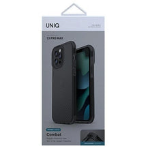 Заредете изображение във визуализатора на галерията – UNIQ etui Combat iPhone 13 Pro Max 6,7" aramid smoke

