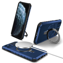 Заредете изображение във визуализатора на галерията – Tel Protect Armor Magsafe Metal Ring Case for Iphone 11 Pro Max blue
