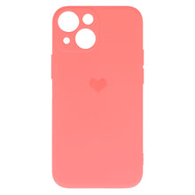 Заредете изображение във визуализатора на галерията – Vennus Silicone Heart Case for Iphone 14 Plus design 1 coral
