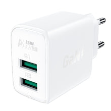 Заредете изображение във визуализатора на галерията – Acefast charger 2 x usb 3a qc 18w a33 white
