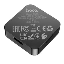 Заредете изображение във визуализатора на галерията – HOCO wireless charger for Apple Watch 2,5W CW55 black
