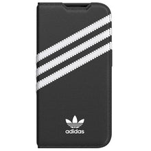 Заредете изображение във визуализатора на галерията – Adidas OR Booklet Case PU iPhone 14 Pro black/white 50196
