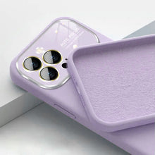Заредете изображение във визуализатора на галерията – Soft Silicone Lens Case for Iphone 14 Pro light purple
