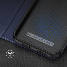 Заредете изображение във визуализатора на галерията – Dux Ducis Skin X2 case for iPhone 14 Plus case with magnetic flap blue
