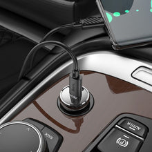 Заредете изображение във визуализатора на галерията – HOCO car charger Type C PD30W Z53 SIGHT transparent black
