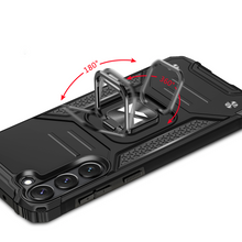 Заредете изображение във визуализатора на галерията – Wozinsky Ring Armor case for Samsung Galaxy S23+ armored cover magnetic holder ring black
