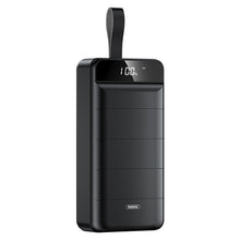 Заредете изображение във визуализатора на галерията – Remax Leader powerbank 50000mAh 2,1A 3x USB / 1x USB Type C black (RPP-185 Black)
