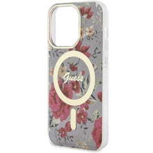 Заредете изображение във визуализатора на галерията – Guess GUHMP14LHCFWSA iPhone 14 Pro 6.1" green/khaki hardcase Flower MagSafe

