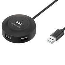 Заредете изображение във визуализатора на галерията – Ugreen HUB 4in1 USB-A - 4xUSB-A 2.0 480Mb/s 1m black (CR106)
