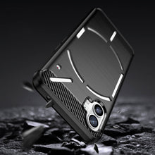 Заредете изображение във визуализатора на галерията – Carbon Case case for Nothing Phone 1 flexible silicone carbon cover black
