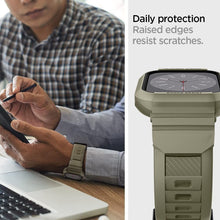 Заредете изображение във визуализатора на галерията – SPIGEN Rugged Armor ”PRO” case for APPLE WATCH 4 / 5 / 6 / 7 / 8 / SE (44 / 45 MM) vintage khaki
